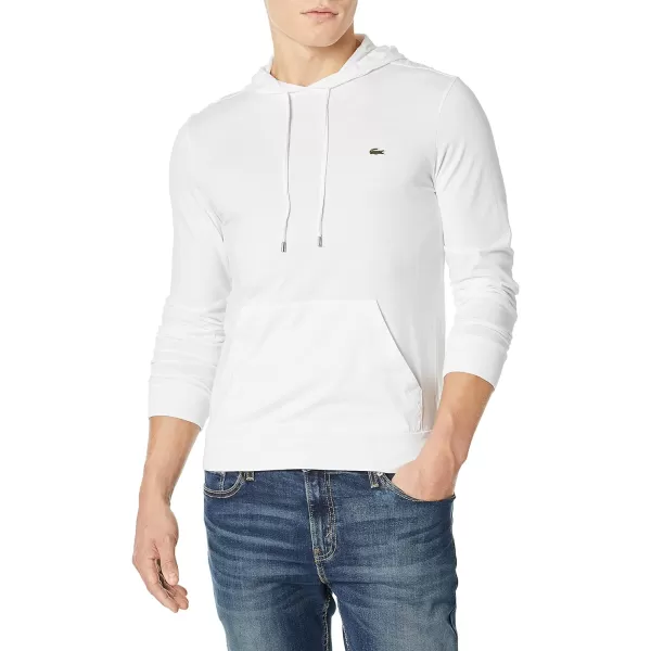 Lacoste Mens Long Sleeve Hooded Jersey Cotton T-Shirt Hoodie