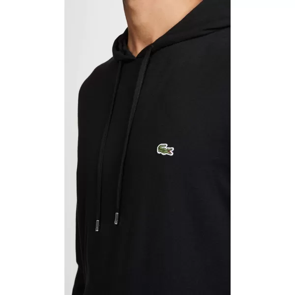 Lacoste Mens Long Sleeve Hooded Jersey Cotton T-Shirt Hoodie