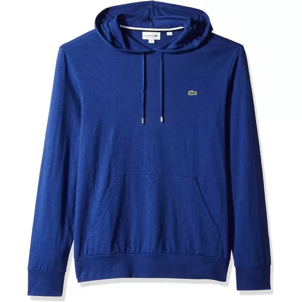 Lacoste Mens Long Sleeve Hooded Jersey Cotton T-Shirt Hoodie