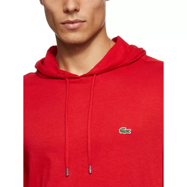 Lacoste Mens Long Sleeve Hooded Jersey Cotton T-Shirt Hoodie