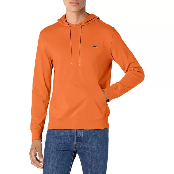 Lacoste Mens Long Sleeve Hooded Jersey Cotton T-Shirt Hoodie