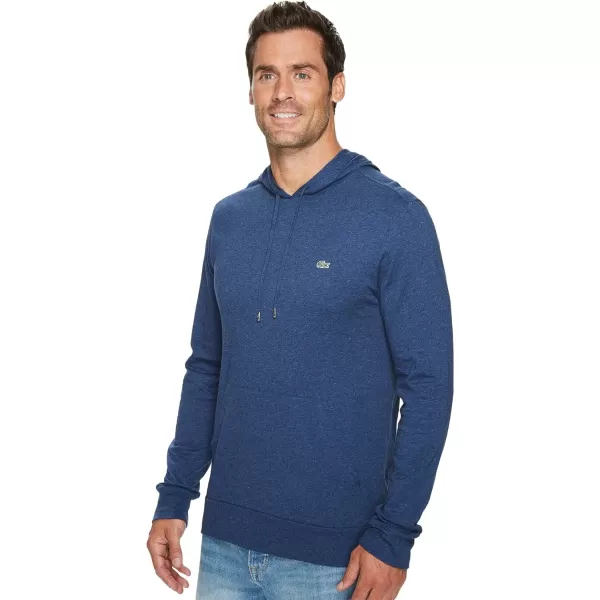Lacoste Mens Long Sleeve Hooded Jersey Cotton T-Shirt Hoodie