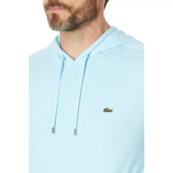 Lacoste Mens Long Sleeve Hooded Jersey Cotton T-Shirt Hoodie