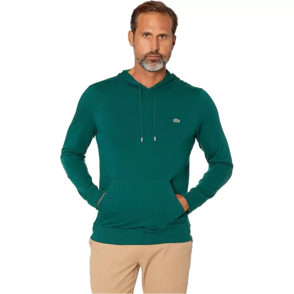 Lacoste Mens Long Sleeve Hooded Jersey Cotton T-Shirt Hoodie