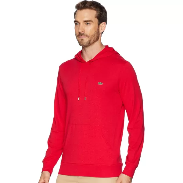 Lacoste Mens Long Sleeve Hooded Jersey Cotton T-Shirt Hoodie