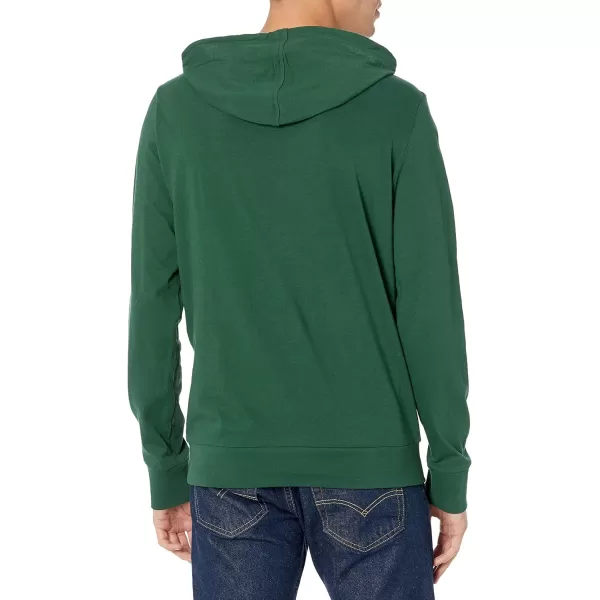 Lacoste Mens Long Sleeve Hooded Jersey Cotton T-Shirt Hoodie
