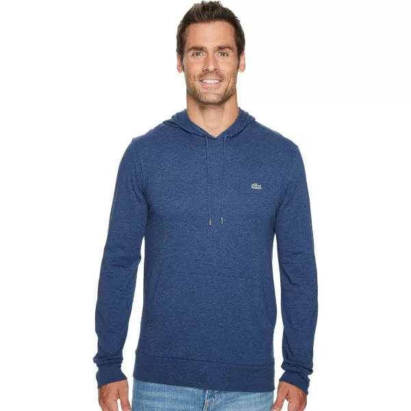 Lacoste Mens Long Sleeve Hooded Jersey Cotton T-Shirt Hoodie