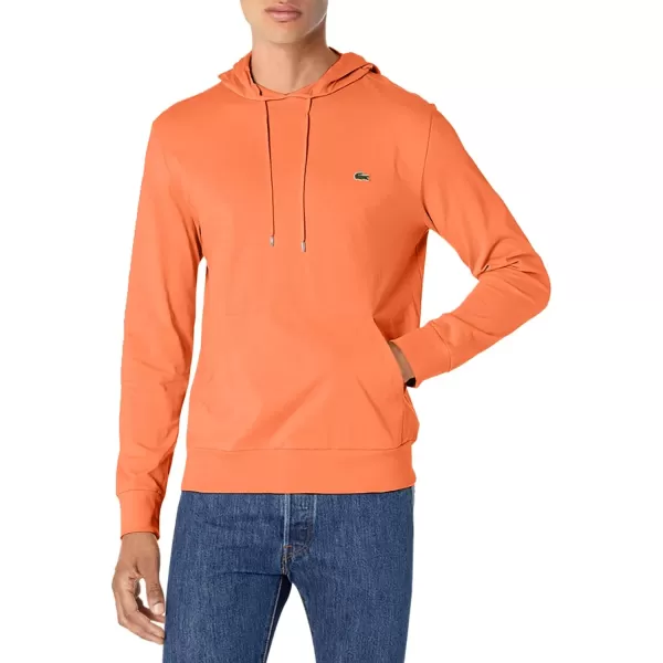 Lacoste Mens Long Sleeve Hooded Jersey Cotton T-Shirt Hoodie