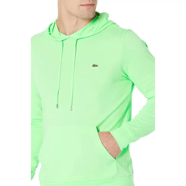 Lacoste Mens Long Sleeve Hooded Jersey Cotton T-Shirt Hoodie