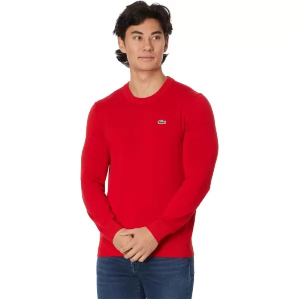 Lacoste Mens Long Sleeve Crew Neck Regular Fit Sweater