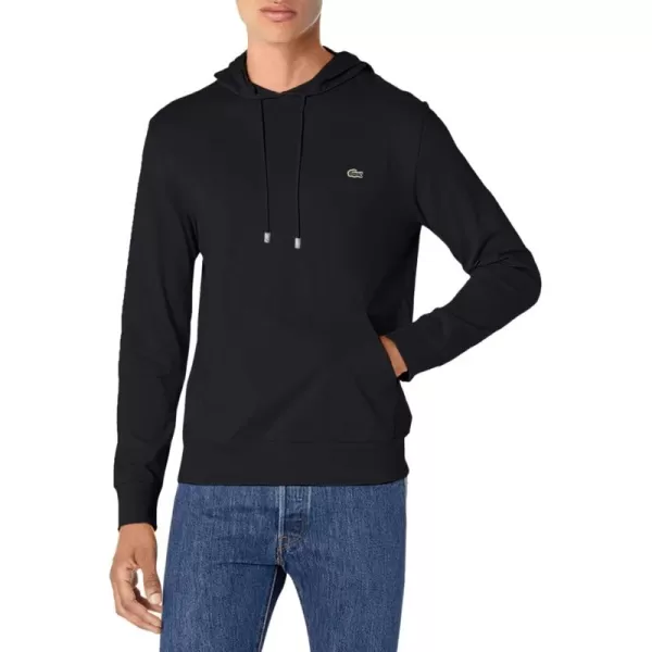 Lacoste Mens Long Sleeve Hooded Jersey Cotton T-Shirt Hoodie