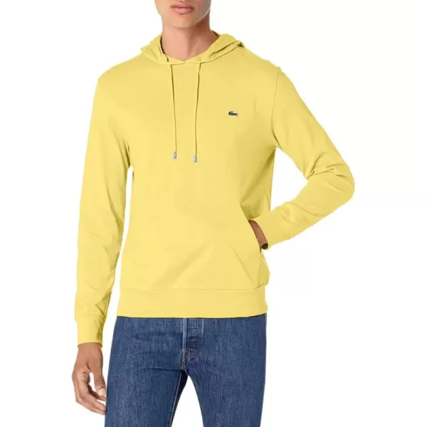 Lacoste Mens Long Sleeve Hooded Jersey Cotton T-Shirt Hoodie
