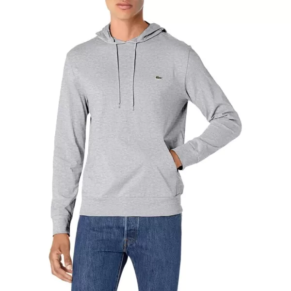 Lacoste Mens Long Sleeve Hooded Jersey Cotton T-Shirt Hoodie