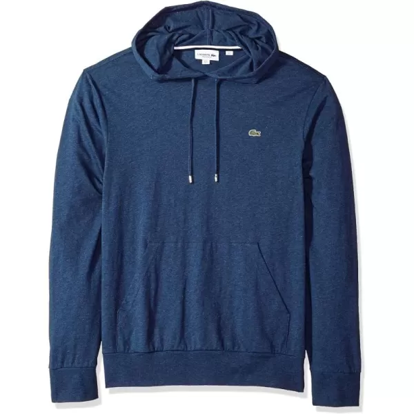 Lacoste Mens Long Sleeve Hooded Jersey Cotton T-Shirt Hoodie
