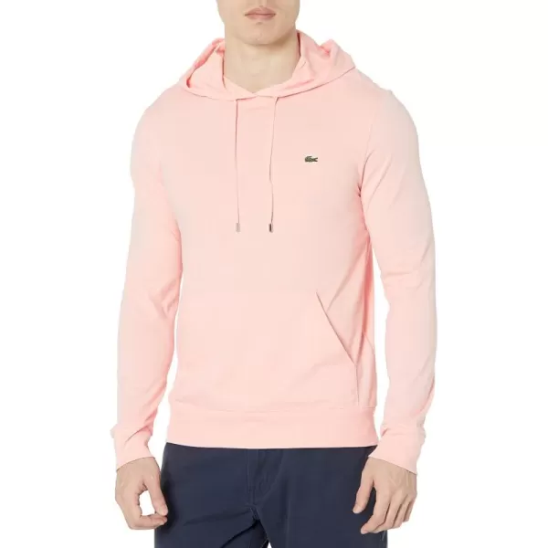 Lacoste Mens Long Sleeve Hooded Jersey Cotton T-Shirt Hoodie