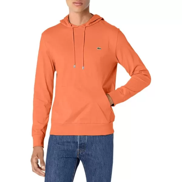 Lacoste Mens Long Sleeve Hooded Jersey Cotton T-Shirt Hoodie