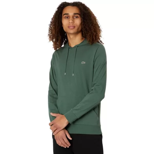 Lacoste Mens Long Sleeve Hooded Jersey Cotton T-Shirt Hoodie