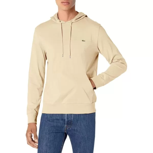 Lacoste Mens Long Sleeve Hooded Jersey Cotton T-Shirt Hoodie