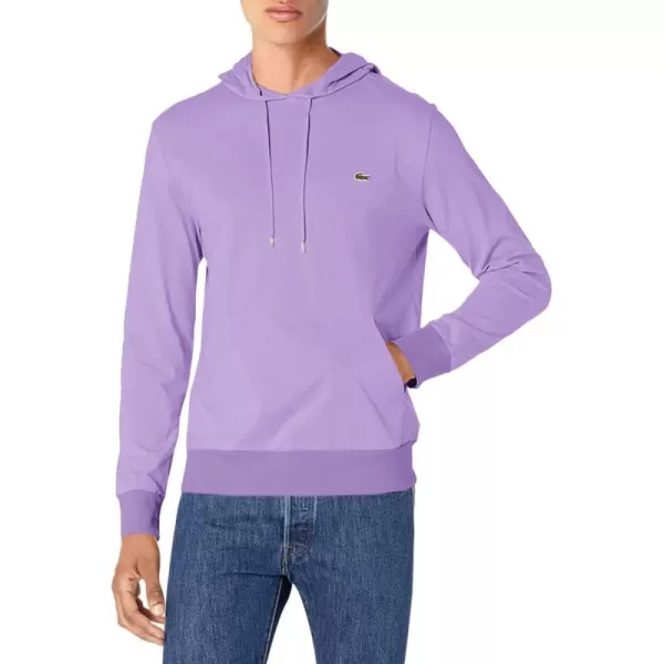 Lacoste Mens Long Sleeve Hooded Jersey Cotton T-Shirt Hoodie