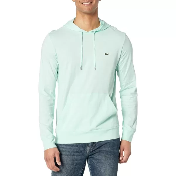 Lacoste Mens Long Sleeve Hooded Jersey Cotton T-Shirt Hoodie