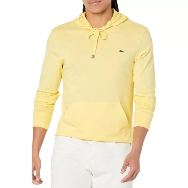 Lacoste Mens Long Sleeve Hooded Jersey Cotton T-Shirt Hoodie