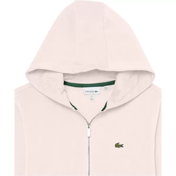 Lacoste Boy's Classic Full-Zip Fleece Hooded Sweatshirt