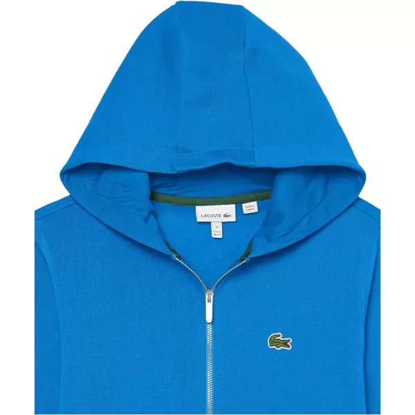 Lacoste Boy's Classic Full-Zip Fleece Hooded Sweatshirt
