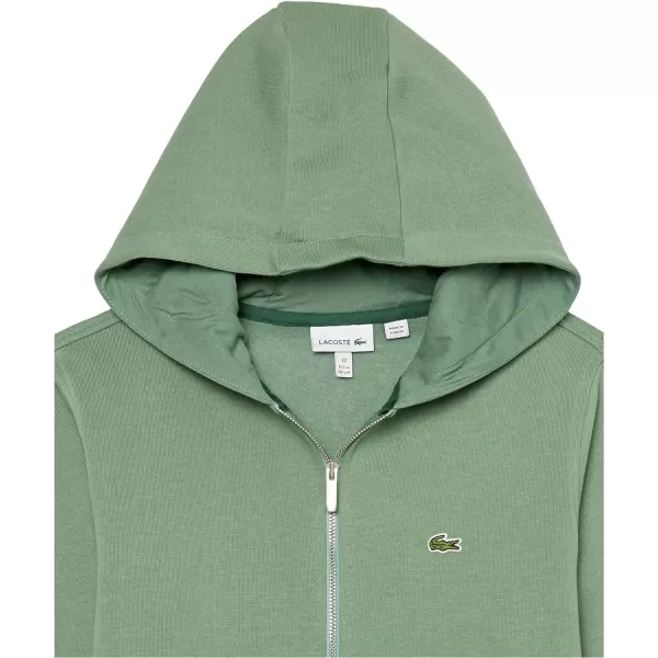 Lacoste Boy's Classic Full-Zip Fleece Hooded Sweatshirt