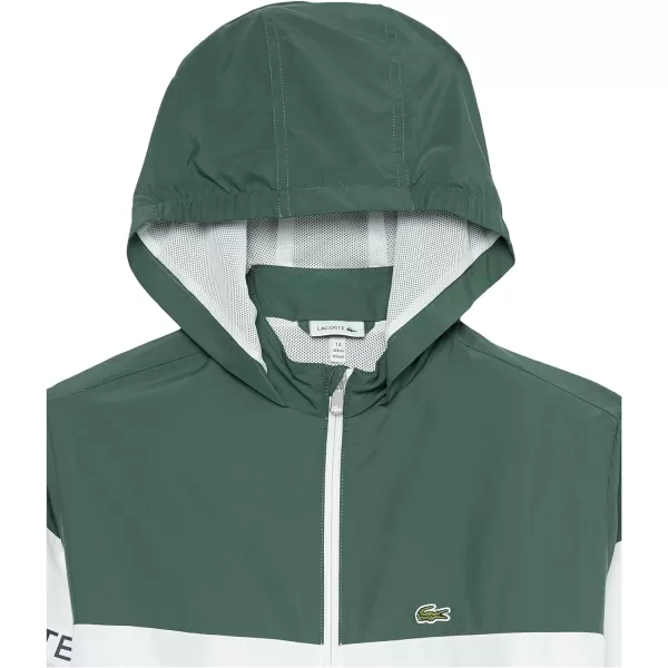 Lacoste Boys' Recycled Polyester Zipped Hooded Jacket