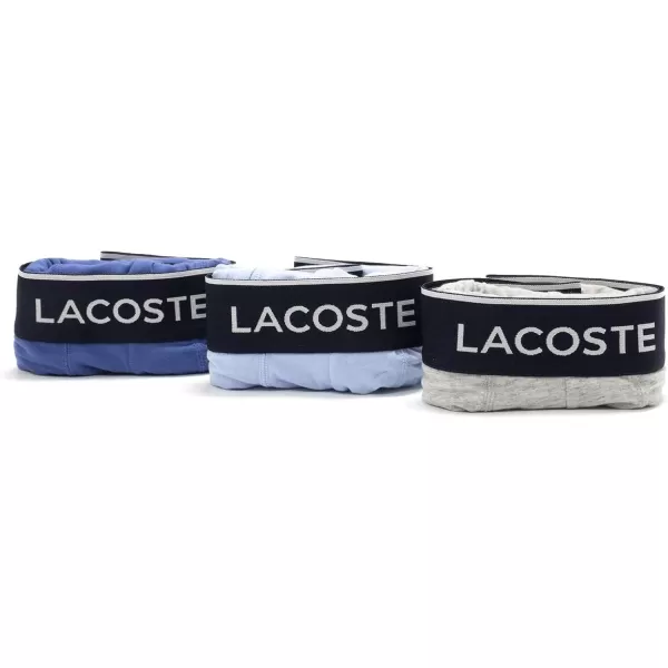 Lacoste Men's Casual Classic 3 Pack Cotton Stretch Boxer Briefs