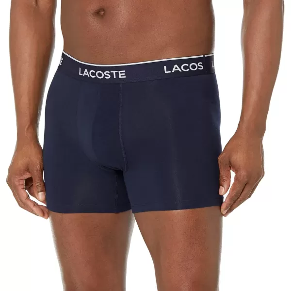 Lacoste Men's Casual Classic 3 Pack Cotton Stretch Boxer Briefs