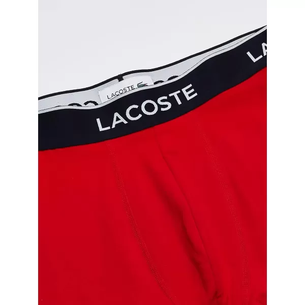 Lacoste Men's Casual Classic 3 Pack Cotton Stretch Boxer Briefs