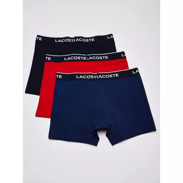 Lacoste Men's Casual Classic 3 Pack Cotton Stretch Boxer Briefs