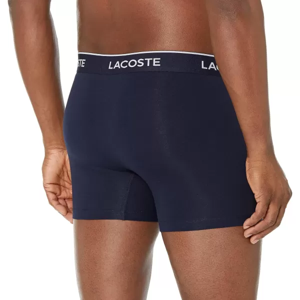 Lacoste Men's Casual Classic 3 Pack Cotton Stretch Boxer Briefs