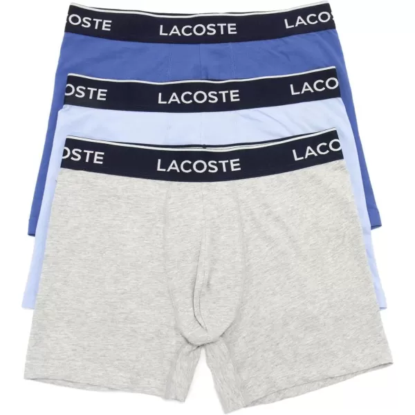 Lacoste Men's Casual Classic 3 Pack Cotton Stretch Boxer Briefs