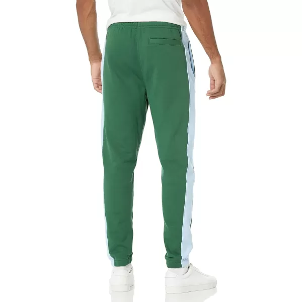 Lacoste Men's Side Stripe Brushed Fleece Tapered Joggers