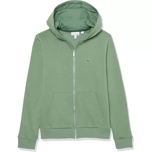 Lacoste Boy's Classic Full-Zip Fleece Hooded Sweatshirt