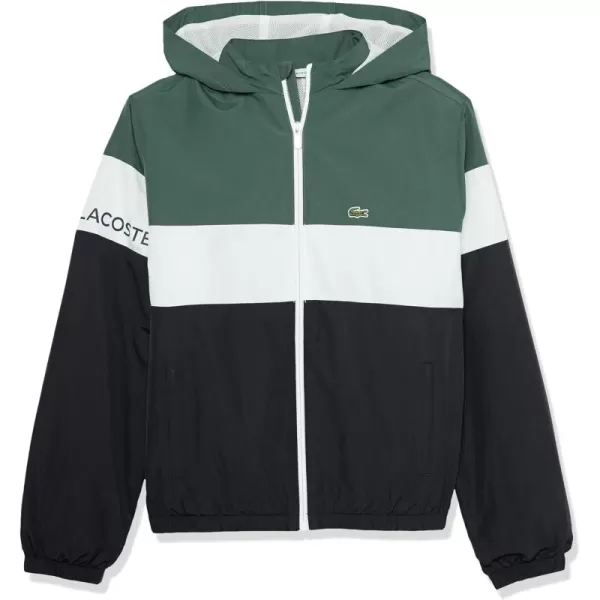 Lacoste Boys' Recycled Polyester Zipped Hooded Jacket