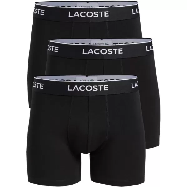 Lacoste Men's Casual Classic 3 Pack Cotton Stretch Boxer Briefs