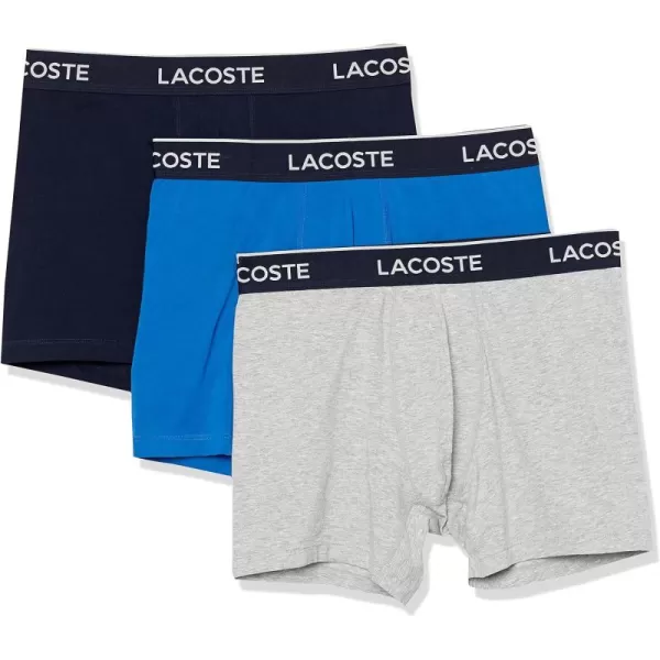 Lacoste Men's Casual Classic 3 Pack Cotton Stretch Boxer Briefs