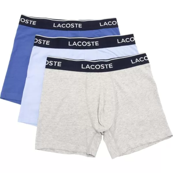 Lacoste Men's Casual Classic 3 Pack Cotton Stretch Boxer Briefs