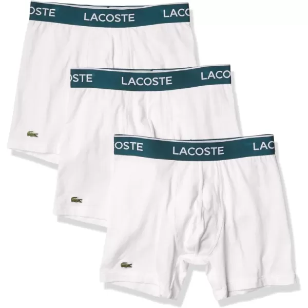 Lacoste Men's Casual Classic 3 Pack Cotton Stretch Boxer Briefs