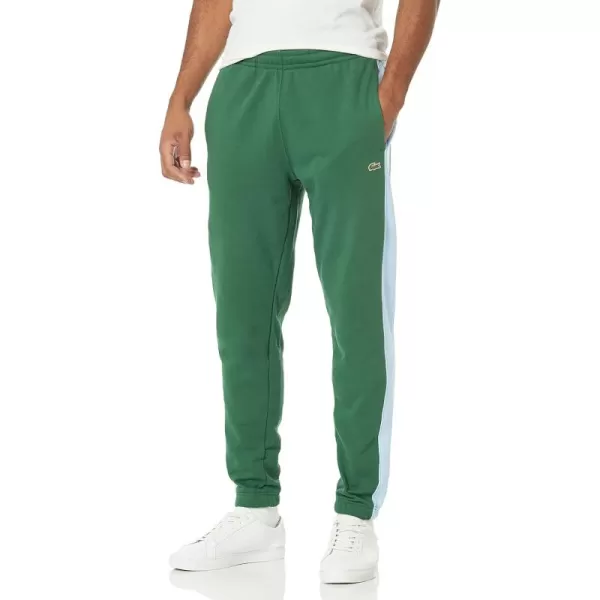 Lacoste Men's Side Stripe Brushed Fleece Tapered Joggers