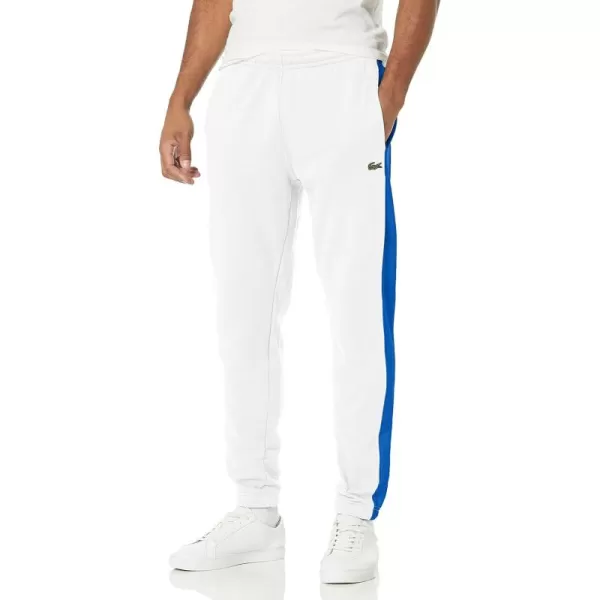 Lacoste Men's Side Stripe Brushed Fleece Tapered Joggers