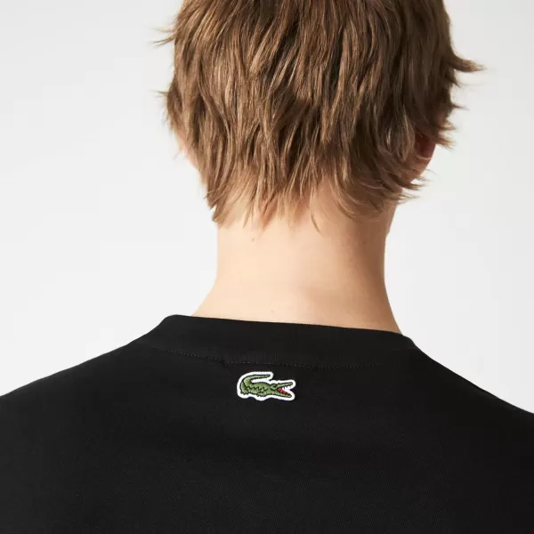 Lacoste Adult Short Sleeve Bold Print Crewneck T-Shirt