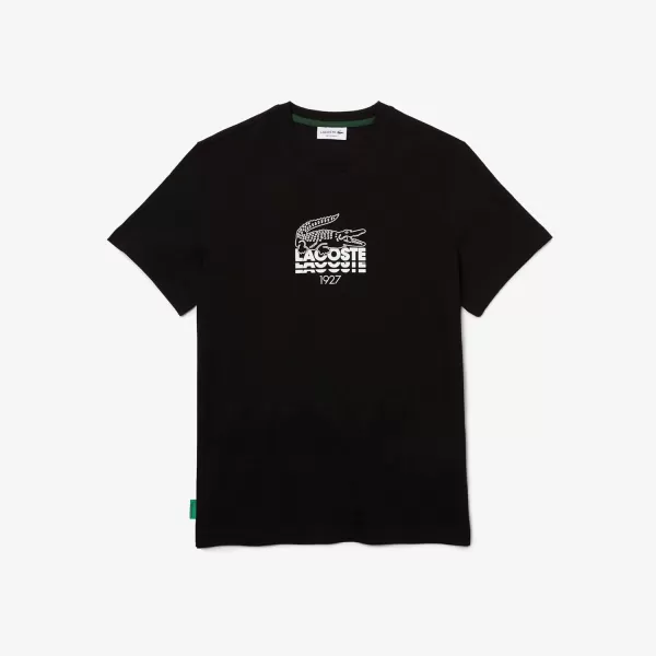 Lacoste Adult Short Sleeve Bold Print Crewneck T-Shirt