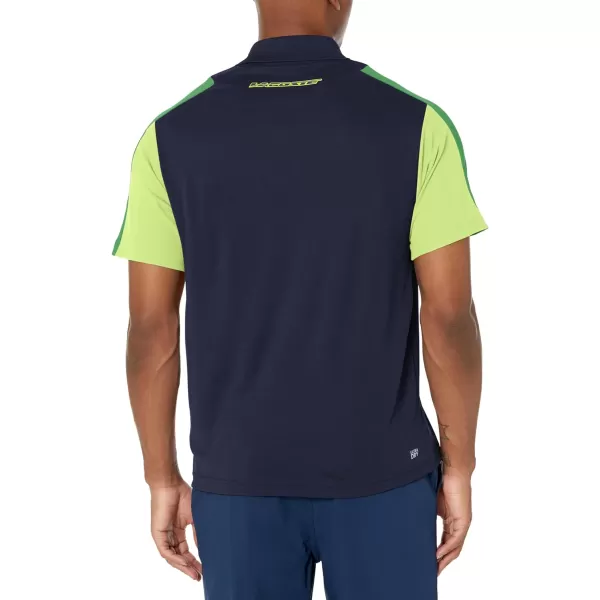 Lacoste Contemporary Collection's Men's Short Sleeve Regular Fit Polo with Colorblocking