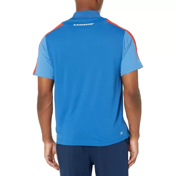 Lacoste Contemporary Collection's Men's Short Sleeve Regular Fit Polo with Colorblocking