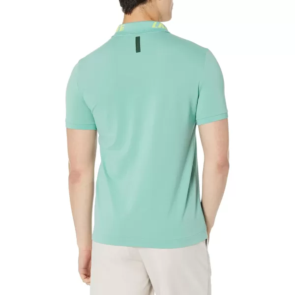 Lacoste Contemporary Collection's Men's Short Sleeve Semi Fancy Branded Collar Polo Shirt