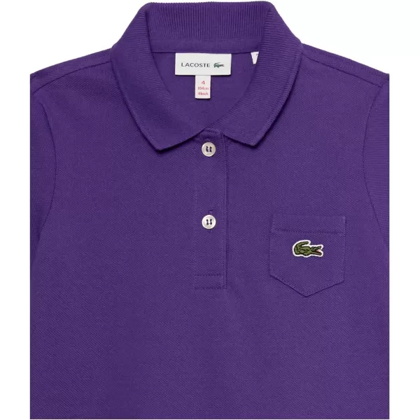 Lacoste Girls' Classic Pique Polo Dress with Pocket